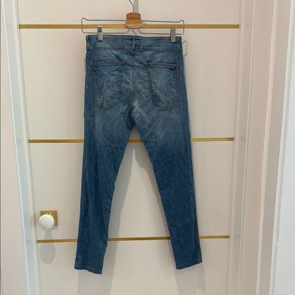 CURRENT/ELLIOTT The Legging Light Weight Fade Blue Denim  Skinny Ankle Jeans 28 - Picture 3 of 13